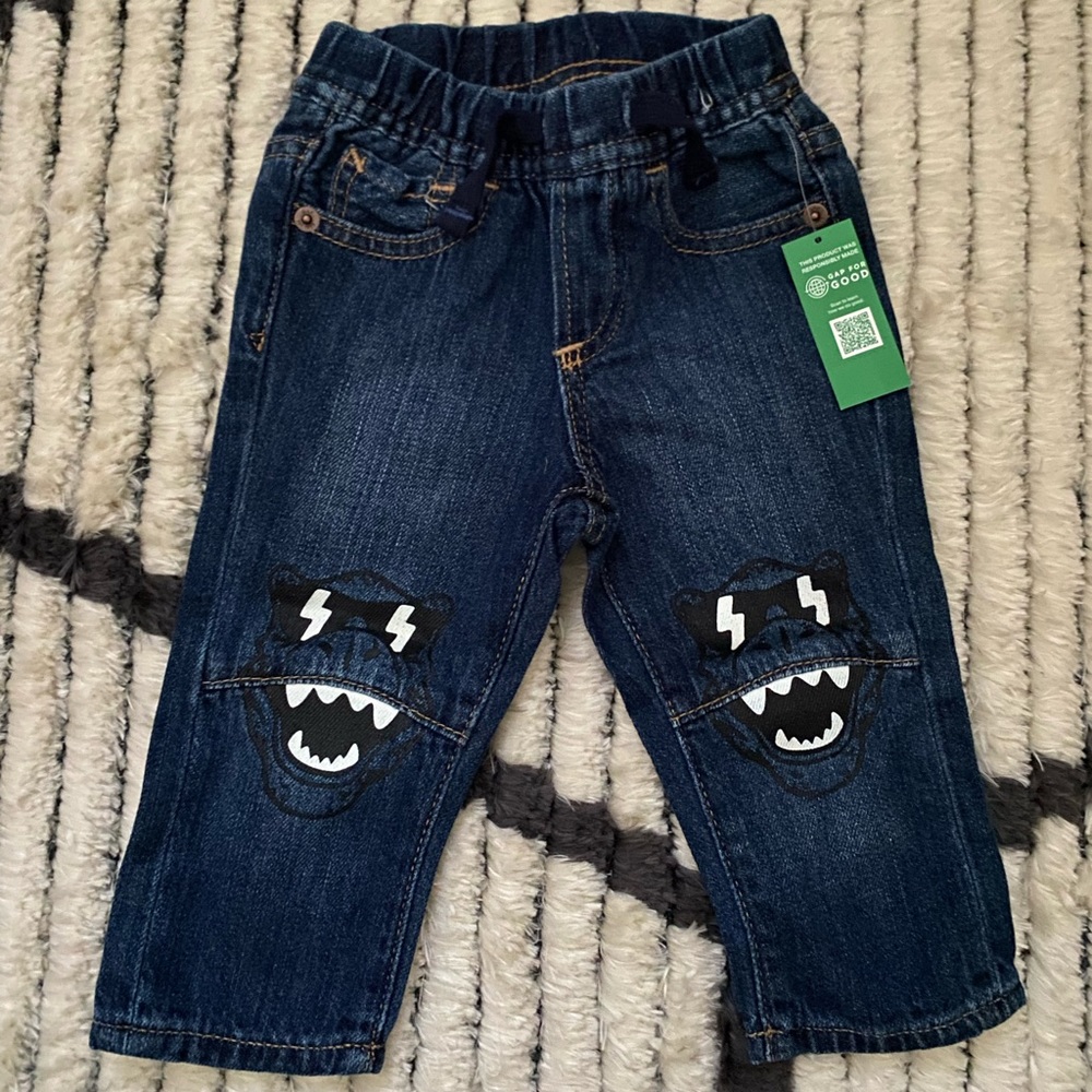 Gap baby denim jeans size 12-18 NWT